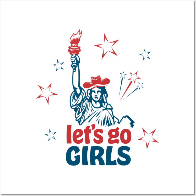 Let's Go Girls 4th of July Wall Art by Craftee Designs